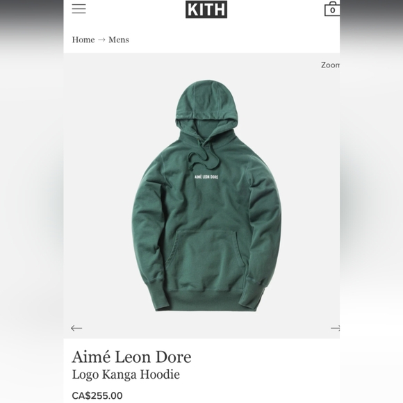 Aimé Leon dore Kanga green hoodie - Picture 2 of 2
